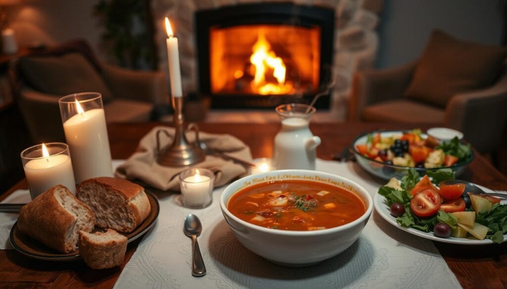 Comforting and cozy evening meals