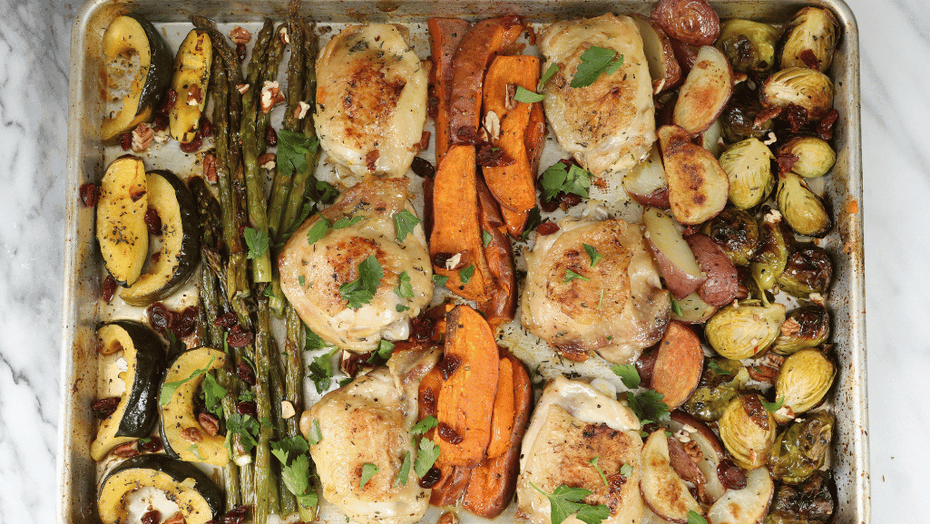 Garlic Herb Chicken Sheet Pan Dinner