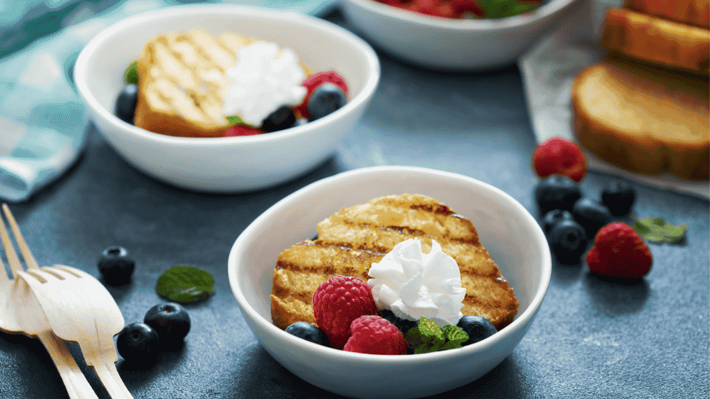 Grilled Pound Cake and Fruit Desserts