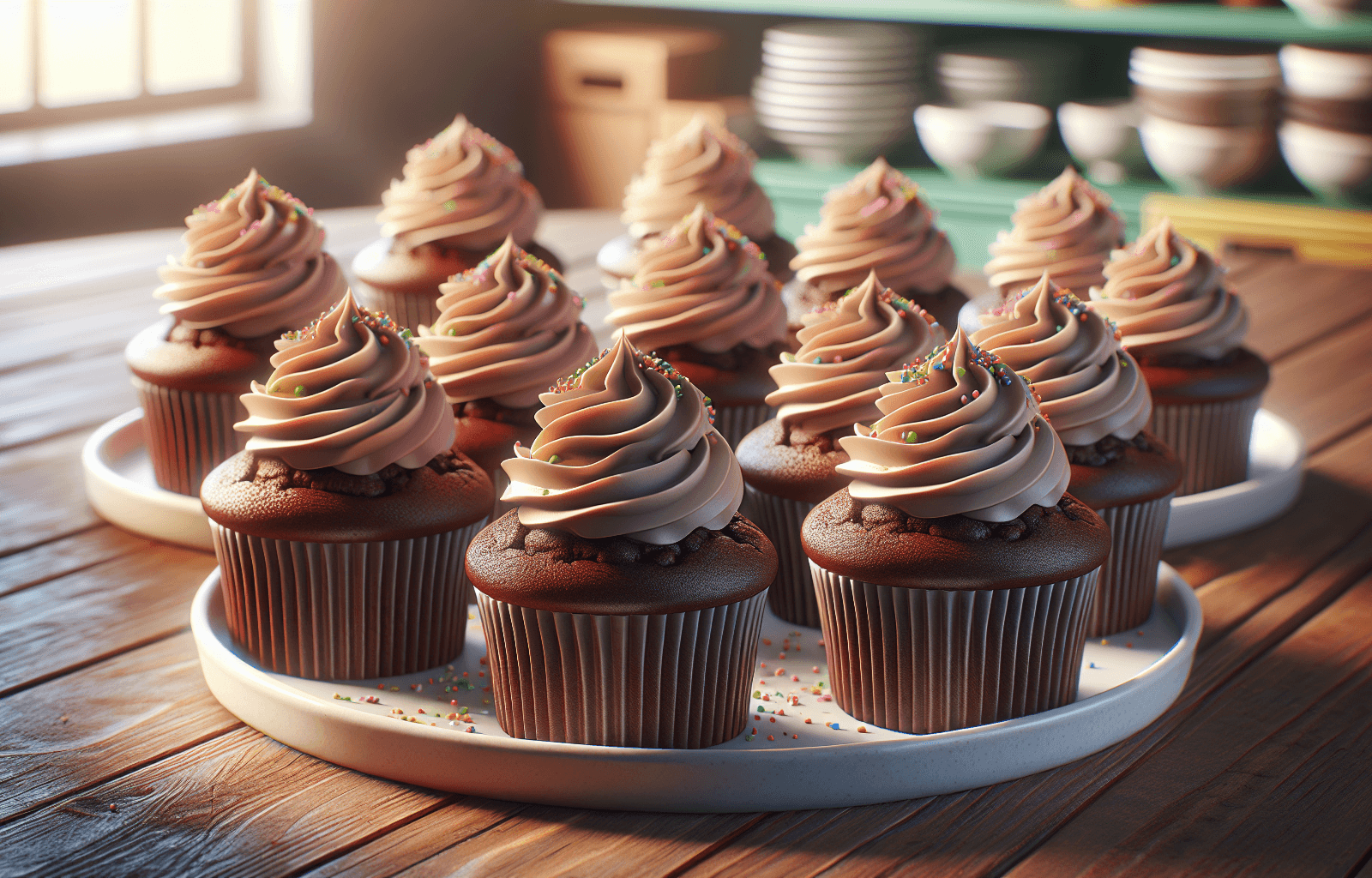 Chocolate Cupcakes with Buttercream Frosting