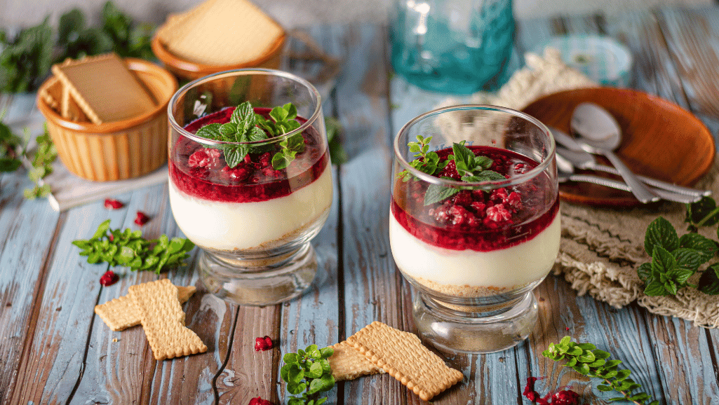 Summer fruit-based desserts