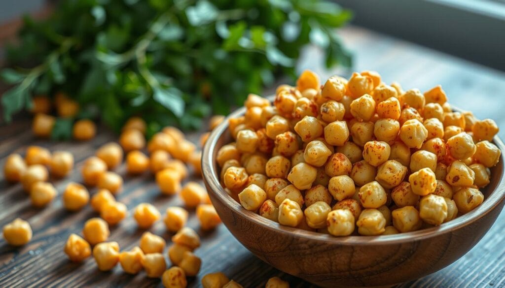 crunchy chickpea snack